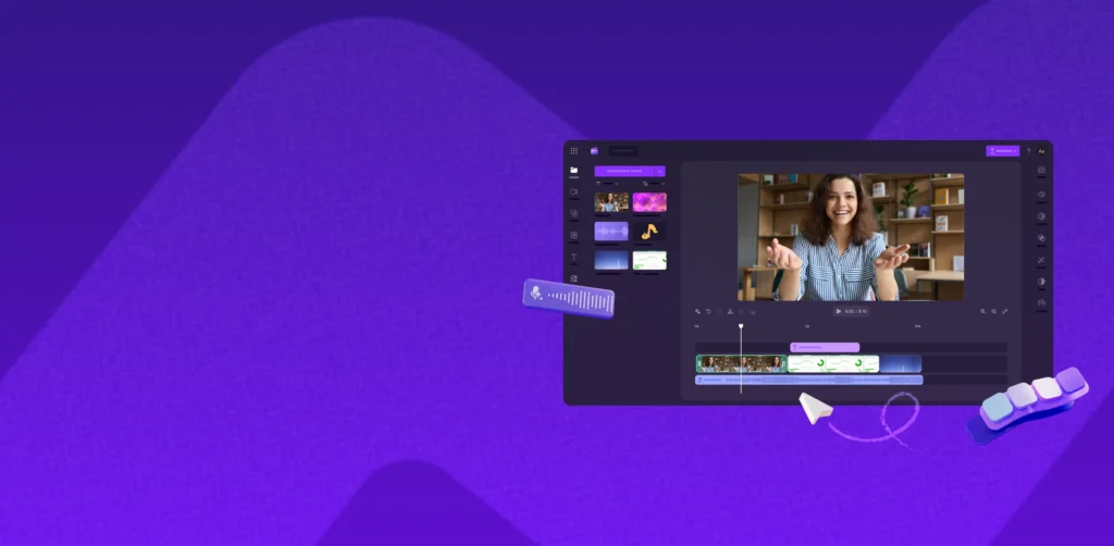 Clipchamp video editor interface
