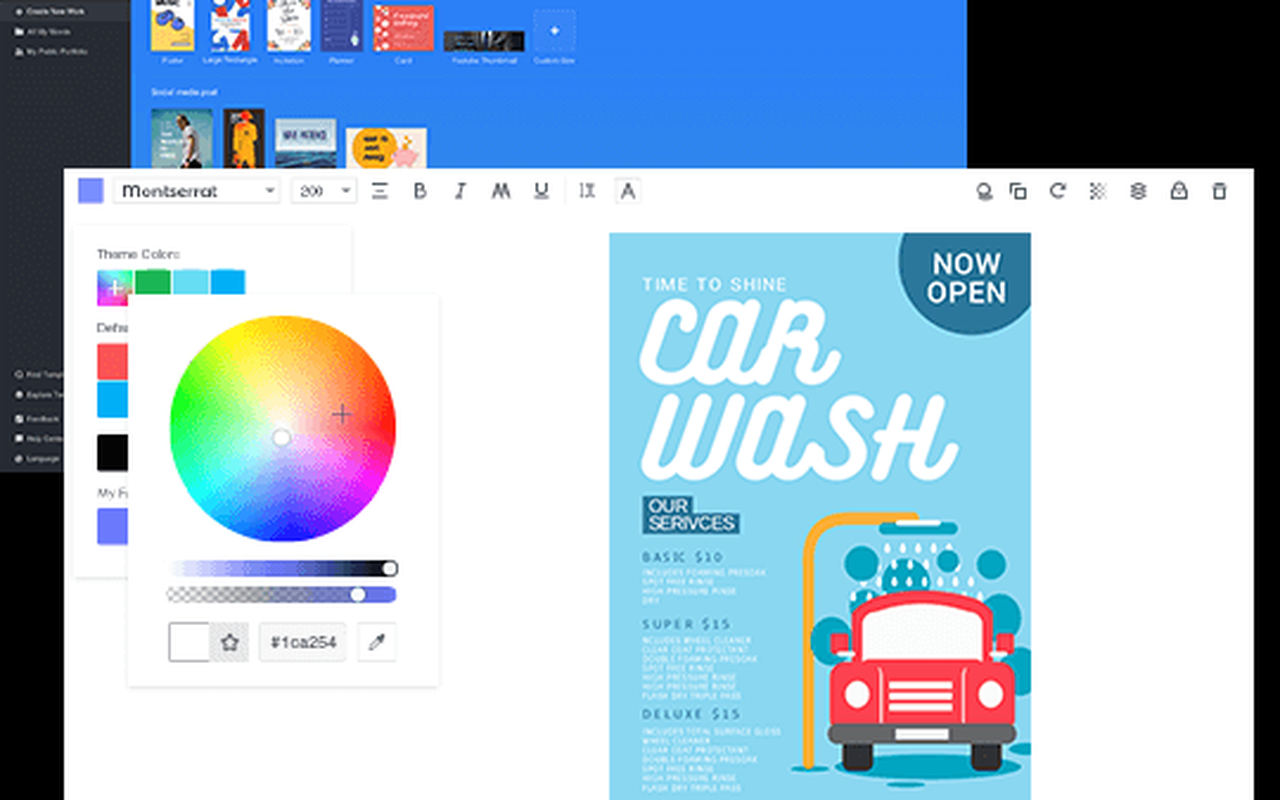 Fotor online photo editor interface