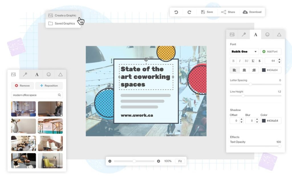 Snappa editor for fast social media graphics, a quick Canva alternative